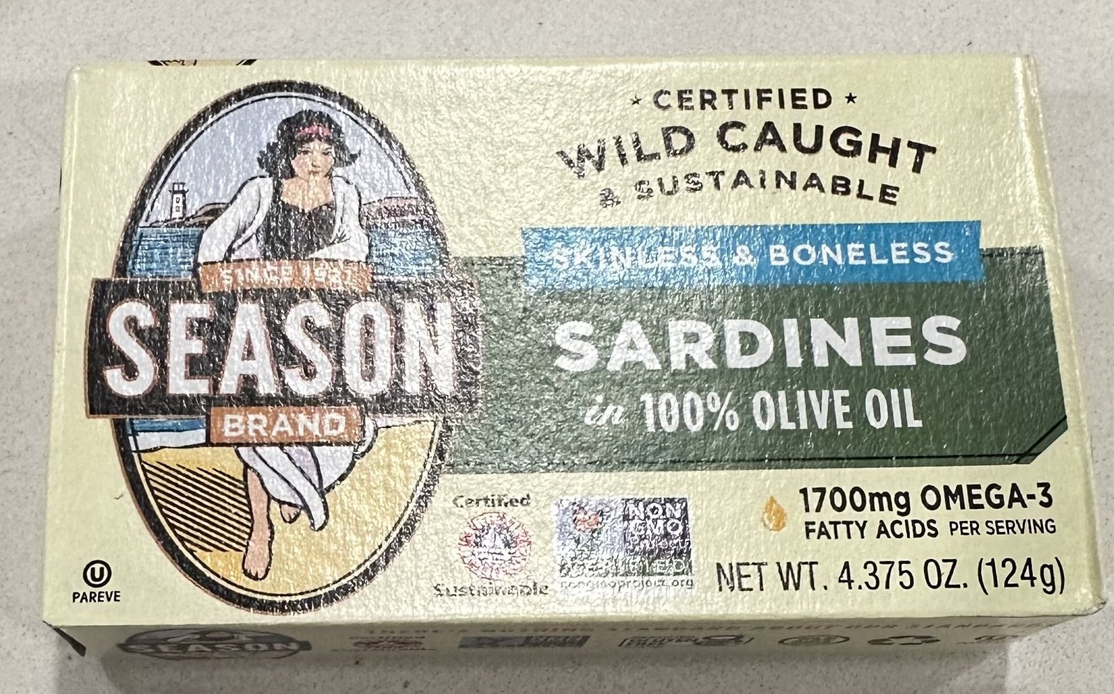 Can of sardinesn from Seasons.